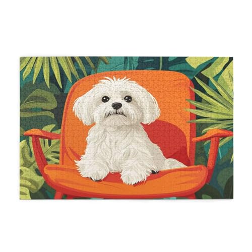 Puzzle 3000 Teile Hund, Niedlich Holz XXL Puzzle Erwachsene mit Schachtel und Poster, Schwierige, Herausfordernde und Interessant Spiele für Anfänger, Männer/Frauen Wohndekoration Geschenke 1T-1602 von Tamalsj