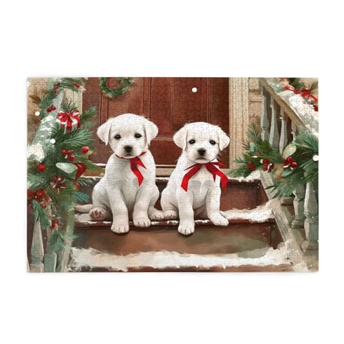 Puzzle 3000 Teile Hund, Weihnachten Holz XXL Puzzle Erwachsene mit Schachtel und Poster, Schwierige, Herausfordernde und Interessant Spiele für Anfänger, Männer/Frauen Wohndekoration Geschenke 1T-1867 Puzzle 3000 Teile Hund, Weihnachten Holz XXL Puzzle Erwachsene mit Schachtel und Poster, Schwierige, Herausfordernde und Interessant Spiele für Anfänger, Männer/Frauen Wohndekoration Geschenke 1T-1867 von Tamalsj