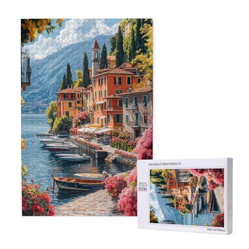 Puzzle 3000 Teile Italien Klassische Puzzles für Erwachsene Stadt Anspruchsvolles und Lustig Kreatives Unterhaltungsspiel, Holzpuzzle für Erwachsene Als Feiertage Geschenk fur Frauen 2T-1872 von Tamalsj
