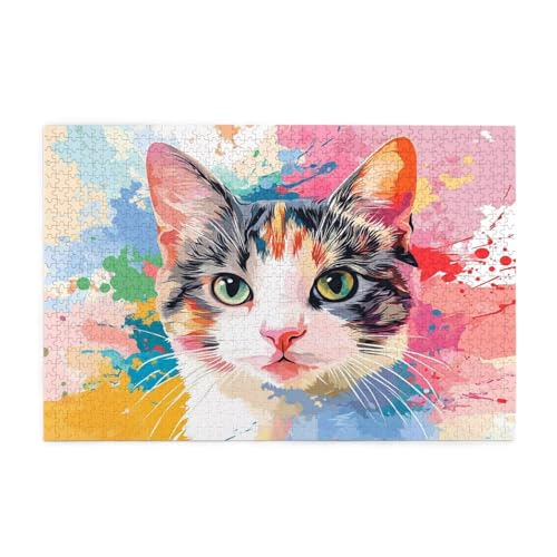 Puzzle 3000 Teile Katze, Abstrakt Holz XXL Puzzle Erwachsene mit Schachtel und Poster, Schwierige, Herausfordernde und Interessant Spiele für Anfänger, Männer/Frauen Wohndekoration Geschenke 1T-717 Puzzle 3000 Teile Katze, Abstrakt Holz XXL Puzzle Erwachsene mit Schachtel und Poster, Schwierige, Herausfordernde und Interessant Spiele für Anfänger, Männer/Frauen Wohndekoration Geschenke 1T-717 von Tamalsj
