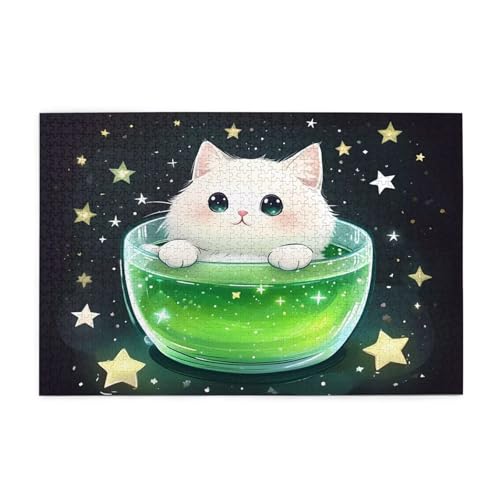 Puzzle 3000 Teile Katze, Karikatur Holz XXL Puzzle Erwachsene mit Schachtel und Poster, Schwierige, Herausfordernde und Interessant Spiele für Anfänger, Männer/Frauen Wohndekoration Geschenke 1T-1928 Puzzle 3000 Teile Katze, Karikatur Holz XXL Puzzle Erwachsene mit Schachtel und Poster, Schwierige, Herausfordernde und Interessant Spiele für Anfänger, Männer/Frauen Wohndekoration Geschenke 1T-1928 von Tamalsj