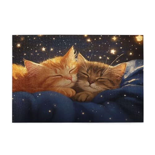 Puzzle 3000 Teile Katze, Sternenhimmel Holz XXL Puzzle Erwachsene mit Schachtel und Poster, Schwierige, Herausfordernde und Interessant Spiele für Anfänger, Frauen Wohndekoration Geschenke 1T-38 Puzzle 3000 Teile Katze, Sternenhimmel Holz XXL Puzzle Erwachsene mit Schachtel und Poster, Schwierige, Herausfordernde und Interessant Spiele für Anfänger, Frauen Wohndekoration Geschenke 1T-38 von Tamalsj