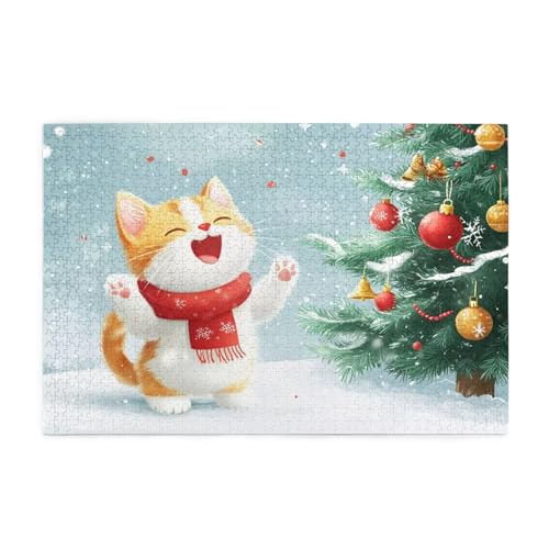 Puzzle 3000 Teile Katze, Weihnachtsbaum Holz XXL Puzzle Erwachsene mit Schachtel und Poster, Schwierige, Herausfordernde und Interessant Spiele für Anfänger, Frauen Wohndekoration Geschenke 1T-896 Puzzle 3000 Teile Katze, Weihnachtsbaum Holz XXL Puzzle Erwachsene mit Schachtel und Poster, Schwierige, Herausfordernde und Interessant Spiele für Anfänger, Frauen Wohndekoration Geschenke 1T-896 von Tamalsj