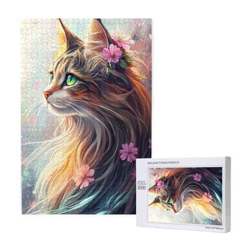 Puzzle 3000 Teile Katze Klassische Puzzles für Erwachsene Blume Anspruchsvolles und Lustig Kreatives Unterhaltungsspiel, Holzpuzzle für Erwachsene Als Geburtstags Feiertage Geschenk fur Frauen 2T-1427 Puzzle 3000 Teile Katze Klassische Puzzles für Erwachsene Blume Anspruchsvolles und Lustig Kreatives Unterhaltungsspiel, Holzpuzzle für Erwachsene Als Geburtstags Feiertage Geschenk fur Frauen 2T-1427 von Tamalsj