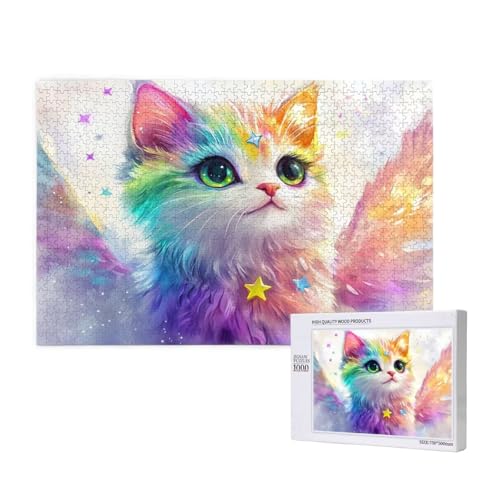 Puzzle 3000 Teile Katze Klassische Puzzles für Erwachsene Traum Anspruchsvolles und Lustig Kreatives Unterhaltungsspiel, Holzpuzzle für Erwachsene Als Geburtstags Feiertage Geschenk fur Frauen 2T-953 von Tamalsj
