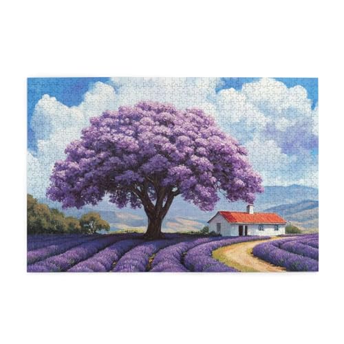 Puzzle 3000 Teile Landschaft, Baum Holz XXL Puzzle Erwachsene mit Schachtel und Poster, Schwierige, Herausfordernde und Interessant Spiele für Anfänger, Männer/Frauen Wohndekoration Geschenke 1T-601 von Tamalsj