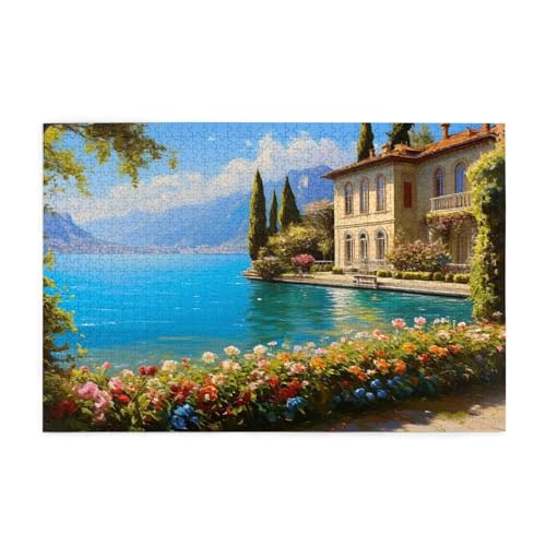 Puzzle 3000 Teile Landschaft, Meer Holz XXL Puzzle Erwachsene mit Schachtel und Poster, Schwierige, Herausfordernde und Interessant Spiele für Anfänger, Männer/Frauen Wohndekoration Geschenke 1T-1872 von Tamalsj