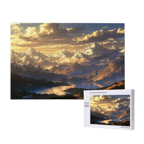 Puzzle 3000 Teile Landschaft Klassische Puzzles für Erwachsene Berg Anspruchsvolles und Lustig Kreatives Unterhaltungsspiel, Holzpuzzle für Erwachsene Als Feiertage Geschenk fur Frauen 2T-596 von Tamalsj