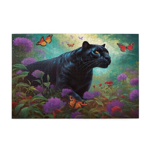 Puzzle 3000 Teile Leopard, Blume Holz XXL Puzzle Erwachsene mit Schachtel und Poster, Schwierige, Herausfordernde und Interessant Spiele für Anfänger, Geschenke für Männer/Frauen Wohndekoration 1T-557 Puzzle 3000 Teile Leopard, Blume Holz XXL Puzzle Erwachsene mit Schachtel und Poster, Schwierige, Herausfordernde und Interessant Spiele für Anfänger, Geschenke für Männer/Frauen Wohndekoration 1T-557 von Tamalsj
