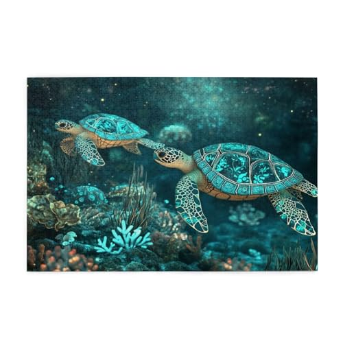 Puzzle 3000 Teile Meeresboden, Schildkröte Holz XXL Puzzle Erwachsene mit Schachtel und Poster, Schwierige, Herausfordernde und Interessant Spiele für Anfänger, Frauen Wohndekoration Geschenke 1T-636 Puzzle 3000 Teile Meeresboden, Schildkröte Holz XXL Puzzle Erwachsene mit Schachtel und Poster, Schwierige, Herausfordernde und Interessant Spiele für Anfänger, Frauen Wohndekoration Geschenke 1T-636 von Tamalsj