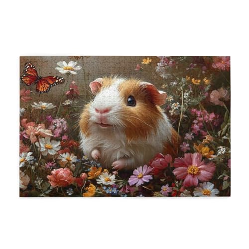 Puzzle 3000 Teile Meerschweinchen, Blume Holz XXL Puzzle Erwachsene mit Schachtel und Poster, Schwierige, Herausfordernde und Interessant Spiele für Anfänger, Frauen Wohndekoration Geschenke 1T-1610 Puzzle 3000 Teile Meerschweinchen, Blume Holz XXL Puzzle Erwachsene mit Schachtel und Poster, Schwierige, Herausfordernde und Interessant Spiele für Anfänger, Frauen Wohndekoration Geschenke 1T-1610 von Tamalsj