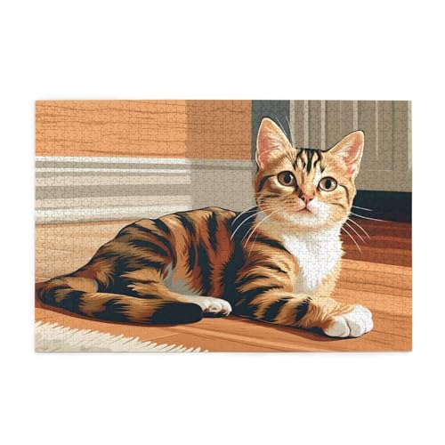 Puzzle 3000 Teile Niedlich, Katze Holz XXL Puzzle Erwachsene mit Schachtel und Poster, Schwierige, Herausfordernde und Interessant Spiele für Anfänger, Männer/Frauen Wohndekoration Geschenke 1T-1025 Puzzle 3000 Teile Niedlich, Katze Holz XXL Puzzle Erwachsene mit Schachtel und Poster, Schwierige, Herausfordernde und Interessant Spiele für Anfänger, Männer/Frauen Wohndekoration Geschenke 1T-1025 von Tamalsj
