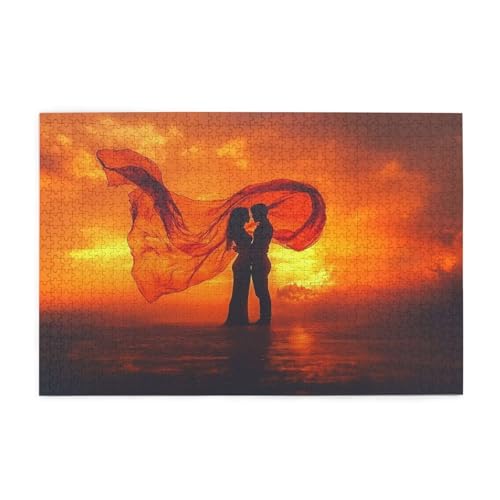Puzzle 3000 Teile Paar, Sonnenuntergang Holz XXL Puzzle Erwachsene mit Schachtel und Poster, Schwierige, Herausfordernde und Interessant Spiele für Anfänger, Frauen Wohndekoration Geschenke 1T-833 Puzzle 3000 Teile Paar, Sonnenuntergang Holz XXL Puzzle Erwachsene mit Schachtel und Poster, Schwierige, Herausfordernde und Interessant Spiele für Anfänger, Frauen Wohndekoration Geschenke 1T-833 von Tamalsj