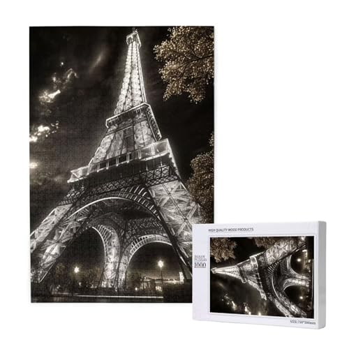 Puzzle 3000 Teile Paris Klassische Puzzles für Erwachsene Turm Anspruchsvolles und Lustig Kreatives Unterhaltungsspiel, Holzpuzzle für Erwachsene Als Geburtstags Feiertage Geschenk fur Frauen 2T-1704 von Tamalsj
