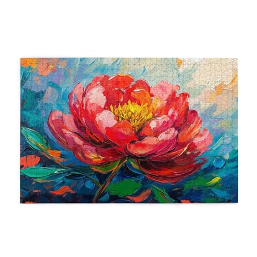 Puzzle 3000 Teile Pfingstrose, Blume Holz XXL Puzzle Erwachsene mit Schachtel und Poster, Schwierige, Herausfordernde und Interessant Spiele für Anfänger, Frauen Wohndekoration Geschenke 1T-1510 Puzzle 3000 Teile Pfingstrose, Blume Holz XXL Puzzle Erwachsene mit Schachtel und Poster, Schwierige, Herausfordernde und Interessant Spiele für Anfänger, Frauen Wohndekoration Geschenke 1T-1510 von Tamalsj