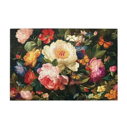 Puzzle 3000 Teile Pfingstrose,Schmetterling Holz XXL Puzzle Erwachsene mit Schachtel und Poster,Schwierige,Herausfordernde und Interessant Spiele für Anfänger,Frauen Wohndekoration Geschenke 1T-1744 Puzzle 3000 Teile Pfingstrose,Schmetterling Holz XXL Puzzle Erwachsene mit Schachtel und Poster,Schwierige,Herausfordernde und Interessant Spiele für Anfänger,Frauen Wohndekoration Geschenke 1T-1744 von Tamalsj