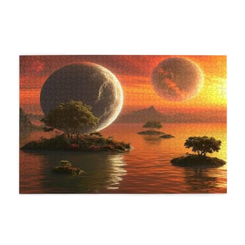 Puzzle 3000 Teile Planet, Sonnenuntergang Holz XXL Puzzle Erwachsene mit Schachtel und Poster, Schwierige, Herausfordernde und Interessant Spiele für Anfänger, Frauen Wohndekoration Geschenke 1T-1107 Puzzle 3000 Teile Planet, Sonnenuntergang Holz XXL Puzzle Erwachsene mit Schachtel und Poster, Schwierige, Herausfordernde und Interessant Spiele für Anfänger, Frauen Wohndekoration Geschenke 1T-1107 von Tamalsj