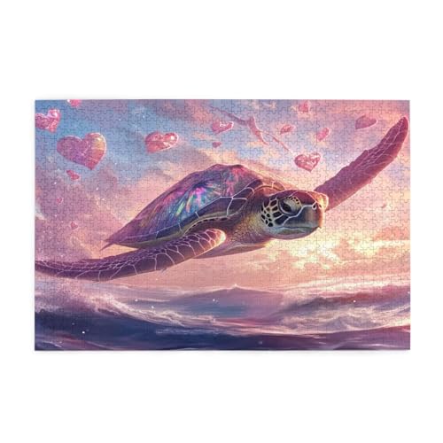 Puzzle 3000 Teile Schildkröte, Liebe Holz XXL Puzzle Erwachsene mit Schachtel und Poster, Schwierige, Herausfordernde und Interessant Spiele für Anfänger, Frauen Wohndekoration Geschenke 1T-1563 Puzzle 3000 Teile Schildkröte, Liebe Holz XXL Puzzle Erwachsene mit Schachtel und Poster, Schwierige, Herausfordernde und Interessant Spiele für Anfänger, Frauen Wohndekoration Geschenke 1T-1563 von Tamalsj