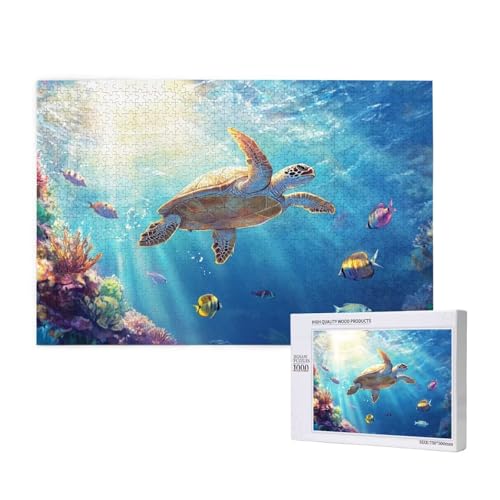 Puzzle 3000 Teile Schildkröte Klassische Puzzles für Erwachsene Meeresboden Anspruchsvolles und Lustig Kreatives Unterhaltungsspiel, Holzpuzzle für Erwachsene Als Feiertage Geschenk fur Frauen 2T-168 Puzzle 3000 Teile Schildkröte Klassische Puzzles für Erwachsene Meeresboden Anspruchsvolles und Lustig Kreatives Unterhaltungsspiel, Holzpuzzle für Erwachsene Als Feiertage Geschenk fur Frauen 2T-168 von Tamalsj