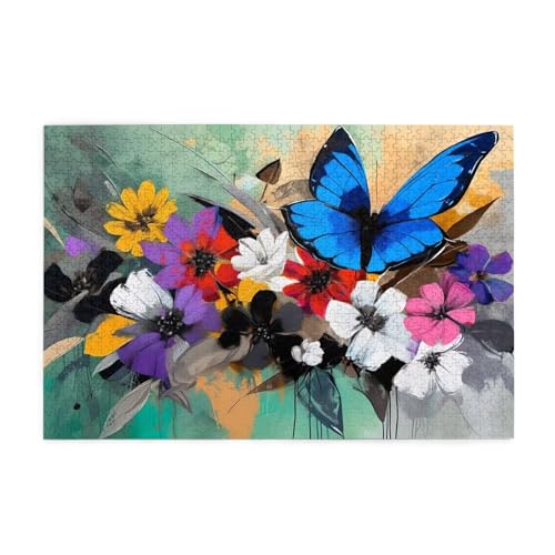Puzzle 3000 Teile Schmetterling, Blume Holz XXL Puzzle Erwachsene mit Schachtel und Poster, Schwierige, Herausfordernde und Interessant Spiele für Anfänger, Frauen Wohndekoration Geschenke 1T-1768 Puzzle 3000 Teile Schmetterling, Blume Holz XXL Puzzle Erwachsene mit Schachtel und Poster, Schwierige, Herausfordernde und Interessant Spiele für Anfänger, Frauen Wohndekoration Geschenke 1T-1768 von Tamalsj