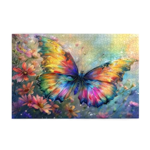 Puzzle 3000 Teile Schmetterling, Blume Holz XXL Puzzle Erwachsene mit Schachtel und Poster, Schwierige, Herausfordernde und Interessant Spiele für Anfänger, Frauen Wohndekoration Geschenke 1T-1839 Puzzle 3000 Teile Schmetterling, Blume Holz XXL Puzzle Erwachsene mit Schachtel und Poster, Schwierige, Herausfordernde und Interessant Spiele für Anfänger, Frauen Wohndekoration Geschenke 1T-1839 von Tamalsj