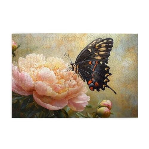 Puzzle 3000 Teile Schmetterling,Pfingstrose Holz XXL Puzzle Erwachsene mit Schachtel und Poster,Schwierige,Herausfordernde und Interessant Spiele für Anfänger,Frauen Wohndekoration Geschenke 1T-544 Puzzle 3000 Teile Schmetterling,Pfingstrose Holz XXL Puzzle Erwachsene mit Schachtel und Poster,Schwierige,Herausfordernde und Interessant Spiele für Anfänger,Frauen Wohndekoration Geschenke 1T-544 von Tamalsj