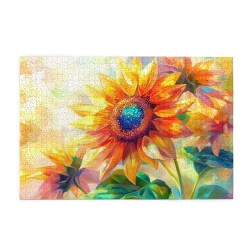 Puzzle 3000 Teile Sonnenblume, Traum Holz XXL Puzzle Erwachsene mit Schachtel und Poster, Schwierige, Herausfordernde und Interessant Spiele für Anfänger, Frauen Wohndekoration Geschenke 1T-1724 Puzzle 3000 Teile Sonnenblume, Traum Holz XXL Puzzle Erwachsene mit Schachtel und Poster, Schwierige, Herausfordernde und Interessant Spiele für Anfänger, Frauen Wohndekoration Geschenke 1T-1724 von Tamalsj