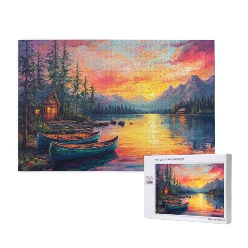 Puzzle 3000 Teile Sonnenuntergang Klassische Puzzles für Erwachsene See Anspruchsvolles und Lustig Kreatives Unterhaltungsspiel, Holzpuzzle für Erwachsene Als Feiertage Geschenk fur Frauen 2T-251 Puzzle 3000 Teile Sonnenuntergang Klassische Puzzles für Erwachsene See Anspruchsvolles und Lustig Kreatives Unterhaltungsspiel, Holzpuzzle für Erwachsene Als Feiertage Geschenk fur Frauen 2T-251 von Tamalsj