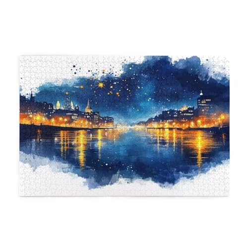 Puzzle 3000 Teile Stadt, Nachtansicht Holz XXL Puzzle Erwachsene mit Schachtel und Poster, Schwierige, Herausfordernde und Interessant Spiele für Anfänger, Frauen Wohndekoration Geschenke 1T-1165 Puzzle 3000 Teile Stadt, Nachtansicht Holz XXL Puzzle Erwachsene mit Schachtel und Poster, Schwierige, Herausfordernde und Interessant Spiele für Anfänger, Frauen Wohndekoration Geschenke 1T-1165 von Tamalsj