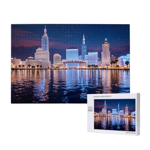 Puzzle 3000 Teile Stadt Klassische Puzzles für Erwachsene Nachtansicht Anspruchsvolles und Lustig Kreatives Unterhaltungsspiel, Holzpuzzle für Erwachsene Als Feiertage Geschenk fur Frauen 2T-66 Puzzle 3000 Teile Stadt Klassische Puzzles für Erwachsene Nachtansicht Anspruchsvolles und Lustig Kreatives Unterhaltungsspiel, Holzpuzzle für Erwachsene Als Feiertage Geschenk fur Frauen 2T-66 von Tamalsj