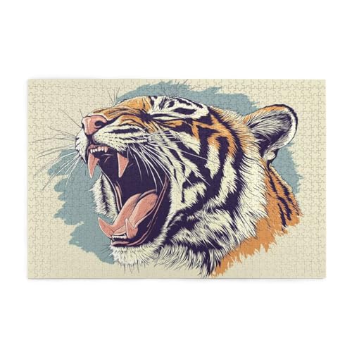 Puzzle 3000 Teile Tier, Tiger Holz XXL Puzzle Erwachsene mit Schachtel und Poster, Schwierige, Herausfordernde und Interessant Spiele für Anfänger, Geschenke für Männer/Frauen Wohndekoration 1T-1607 Puzzle 3000 Teile Tier, Tiger Holz XXL Puzzle Erwachsene mit Schachtel und Poster, Schwierige, Herausfordernde und Interessant Spiele für Anfänger, Geschenke für Männer/Frauen Wohndekoration 1T-1607 von Tamalsj