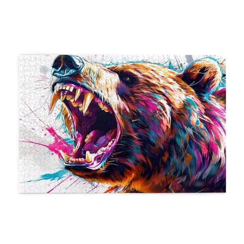 Puzzle 3000 Teile Tragen, Bunt Holz XXL Puzzle Erwachsene mit Schachtel und Poster, Schwierige, Herausfordernde und Interessant Spiele für Anfänger, Geschenke für Männer/Frauen Wohndekoration 1T-1019 von Tamalsj