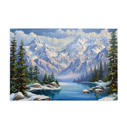 Puzzle 3000 Teile Winter, See Holz XXL Puzzle Erwachsene mit Schachtel und Poster, Schwierige, Herausfordernde und Interessant Spiele für Anfänger, Geschenke für Männer/Frauen Wohndekoration 1T-1792 Puzzle 3000 Teile Winter, See Holz XXL Puzzle Erwachsene mit Schachtel und Poster, Schwierige, Herausfordernde und Interessant Spiele für Anfänger, Geschenke für Männer/Frauen Wohndekoration 1T-1792 von Tamalsj