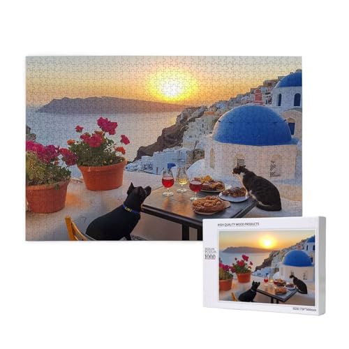 Puzzle 500 Teile Ägäisches Meer Klassische Puzzles für Erwachsene Katze Anspruchsvolles und Lustig Kreatives Unterhaltungsspiel, Holzpuzzle für Erwachsene Als Feiertage Geschenk fur Frauen 2T-130 Puzzle 500 Teile Ägäisches Meer Klassische Puzzles für Erwachsene Katze Anspruchsvolles und Lustig Kreatives Unterhaltungsspiel, Holzpuzzle für Erwachsene Als Feiertage Geschenk fur Frauen 2T-130 von Tamalsj