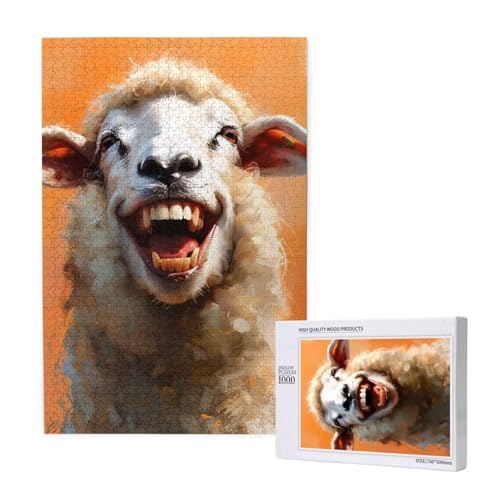Puzzle 500 Teile Alpaka Klassische Puzzles für Erwachsene Tier Anspruchsvolles und Lustig Kreatives Unterhaltungsspiel, Holzpuzzle für Erwachsene Als Geburtstags Feiertage Geschenk fur Frauen 2T-1622 von Tamalsj