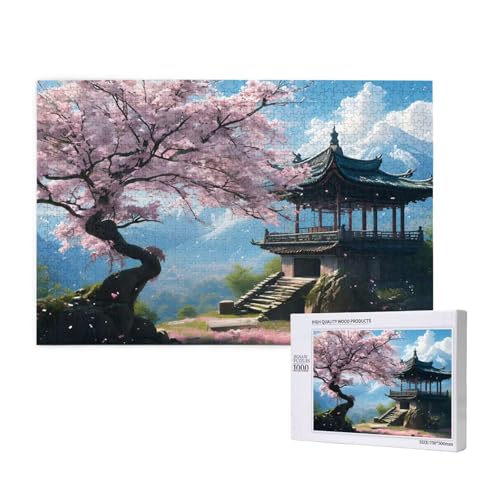 Puzzle 500 Teile Baum Klassische Puzzles für Erwachsene Landschaft Entspannen und Lustig Kreatives Unterhaltungsspiel, Holzpuzzle für Erwachsene Als Geburtstags Feiertage Geschenk fur Frauen 2T-74 von Tamalsj