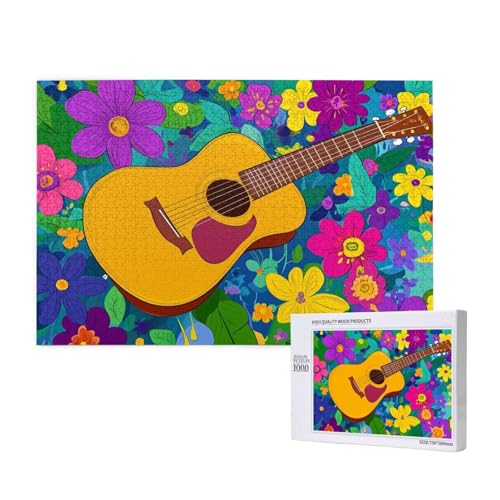Puzzle 500 Teile Blume Klassische Puzzles für Erwachsene Gitarre Anspruchsvolles und Lustig Kreatives Unterhaltungsspiel, Holzpuzzle für Erwachsene Als Geburtstags Feiertage Geschenk fur Frauen 2T-150 Puzzle 500 Teile Blume Klassische Puzzles für Erwachsene Gitarre Anspruchsvolles und Lustig Kreatives Unterhaltungsspiel, Holzpuzzle für Erwachsene Als Geburtstags Feiertage Geschenk fur Frauen 2T-150 von Tamalsj