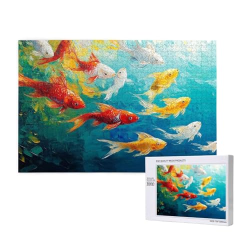 Puzzle 500 Teile Bunt Klassische Puzzles für Erwachsene Fisch Anspruchsvolles und Lustig Kreatives Unterhaltungsspiel,Holzpuzzle für Erwachsene Als Geburtstags und Feiertage Geschenk fur Frauen 2T-427 Puzzle 500 Teile Bunt Klassische Puzzles für Erwachsene Fisch Anspruchsvolles und Lustig Kreatives Unterhaltungsspiel,Holzpuzzle für Erwachsene Als Geburtstags und Feiertage Geschenk fur Frauen 2T-427 von Tamalsj