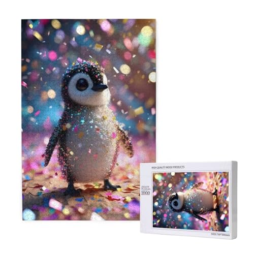 Puzzle 500 Teile Bunt Klassische Puzzles für Erwachsene Pinguin Anspruchsvolles und Lustig Kreatives Unterhaltungsspiel, Holzpuzzle für Erwachsene Als Geburtstags Feiertage Geschenk fur Frauen 2T-1485 von Tamalsj