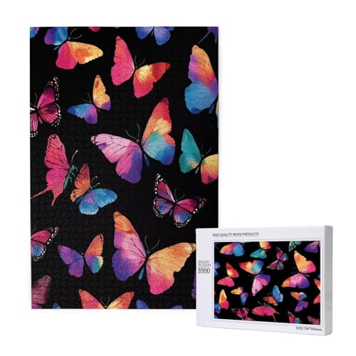 Puzzle 500 Teile Bunt Klassische Puzzles für Erwachsene Schmetterling Anspruchsvolles und Lustig Kreatives Unterhaltungsspiel, Holzpuzzle für Erwachsene Als Feiertage Geschenk fur Frauen 2T-1769 Puzzle 500 Teile Bunt Klassische Puzzles für Erwachsene Schmetterling Anspruchsvolles und Lustig Kreatives Unterhaltungsspiel, Holzpuzzle für Erwachsene Als Feiertage Geschenk fur Frauen 2T-1769 von Tamalsj