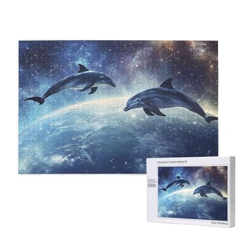 Puzzle 500 Teile Delphin Klassische Puzzles für Erwachsene Universum Anspruchsvolles und Lustig Kreatives Unterhaltungsspiel, Holzpuzzle für Erwachsene Als Feiertage Geschenk fur Frauen 2T-570 Puzzle 500 Teile Delphin Klassische Puzzles für Erwachsene Universum Anspruchsvolles und Lustig Kreatives Unterhaltungsspiel, Holzpuzzle für Erwachsene Als Feiertage Geschenk fur Frauen 2T-570 von Tamalsj