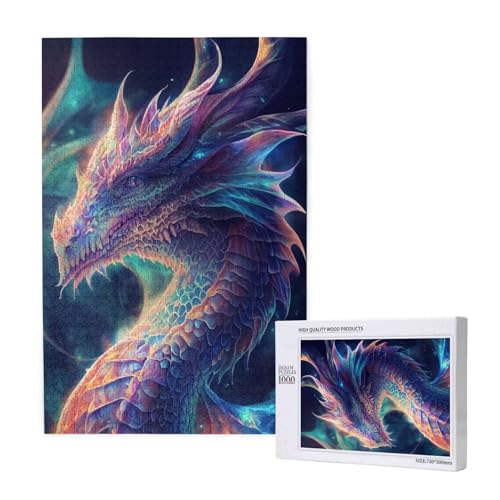 Puzzle 500 Teile Drachen Klassische Puzzles für Erwachsene Traum Entspannen und Lustig Kreatives Unterhaltungsspiel, Holzpuzzle für Erwachsene Als Geburtstags Feiertage Geschenk fur Frauen 2T-1991 von Tamalsj