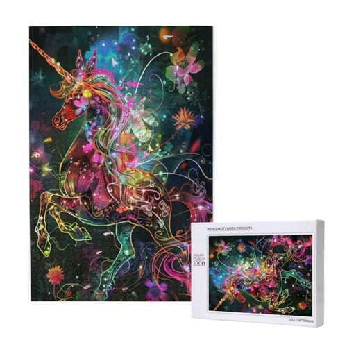 Puzzle 500 Teile Einhorn Klassische Puzzles für Erwachsene Abstrakt Anspruchsvolles und Lustig Kreatives Unterhaltungsspiel, Holzpuzzle für Erwachsene Als Feiertage Geschenk fur Frauen 2T-1124 Puzzle 500 Teile Einhorn Klassische Puzzles für Erwachsene Abstrakt Anspruchsvolles und Lustig Kreatives Unterhaltungsspiel, Holzpuzzle für Erwachsene Als Feiertage Geschenk fur Frauen 2T-1124 von Tamalsj