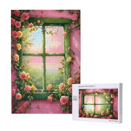 Puzzle 500 Teile Fenster Klassische Puzzles für Erwachsene Blume Entspannen und Lustig Kreatives Unterhaltungsspiel, Holzpuzzle für Erwachsene Als Geburtstags Feiertage Geschenk fur Frauen 2T-1663 Puzzle 500 Teile Fenster Klassische Puzzles für Erwachsene Blume Entspannen und Lustig Kreatives Unterhaltungsspiel, Holzpuzzle für Erwachsene Als Geburtstags Feiertage Geschenk fur Frauen 2T-1663 von Tamalsj
