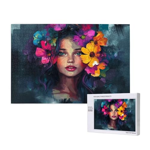 Puzzle 500 Teile Frau Klassische Puzzles für Erwachsene Blume Anspruchsvolles und Lustig Kreatives Unterhaltungsspiel,Holzpuzzle für Erwachsene Als Geburtstags und Feiertage Geschenk fur Frauen 2T-240 Puzzle 500 Teile Frau Klassische Puzzles für Erwachsene Blume Anspruchsvolles und Lustig Kreatives Unterhaltungsspiel,Holzpuzzle für Erwachsene Als Geburtstags und Feiertage Geschenk fur Frauen 2T-240 von Tamalsj