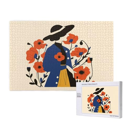 Puzzle 500 Teile Frau Klassische Puzzles für Erwachsene Blume Anspruchsvolles und Lustig Kreatives Unterhaltungsspiel,Holzpuzzle für Erwachsene Als Geburtstags und Feiertage Geschenk fur Frauen 2T-871 Puzzle 500 Teile Frau Klassische Puzzles für Erwachsene Blume Anspruchsvolles und Lustig Kreatives Unterhaltungsspiel,Holzpuzzle für Erwachsene Als Geburtstags und Feiertage Geschenk fur Frauen 2T-871 von Tamalsj