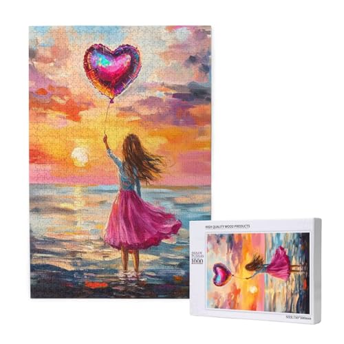 Puzzle 500 Teile Frau Klassische Puzzles für Erwachsene Meer Anspruchsvolles und Lustig Kreatives Unterhaltungsspiel,Holzpuzzle für Erwachsene Als Geburtstags und Feiertage Geschenk fur Frauen 2T-1347 von Tamalsj