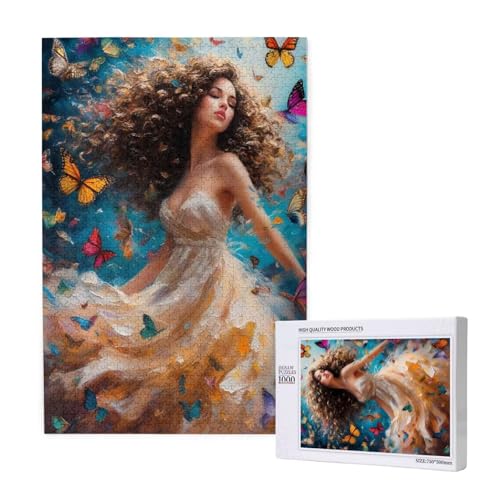 Puzzle 500 Teile Frau Klassische Puzzles für Erwachsene Schmetterling Anspruchsvolles und Lustig Kreatives Unterhaltungsspiel, Holzpuzzle für Erwachsene Als Feiertage Geschenk fur Frauen 2T-1643 Puzzle 500 Teile Frau Klassische Puzzles für Erwachsene Schmetterling Anspruchsvolles und Lustig Kreatives Unterhaltungsspiel, Holzpuzzle für Erwachsene Als Feiertage Geschenk fur Frauen 2T-1643 von Tamalsj