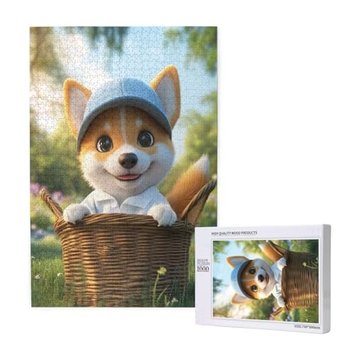 Puzzle 500 Teile Hund Klassische Puzzles für Erwachsene Landschaft Anspruchsvolles und Lustig Kreatives Unterhaltungsspiel, Holzpuzzle für Erwachsene Als Feiertage Geschenk fur Frauen 2T-1094 von Tamalsj