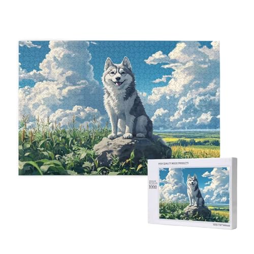 Puzzle 500 Teile Hund Klassische Puzzles für Erwachsene Landschaft Anspruchsvolles und Lustig Kreatives Unterhaltungsspiel, Holzpuzzle für Erwachsene Als Feiertage Geschenk fur Frauen 2T-942 von Tamalsj